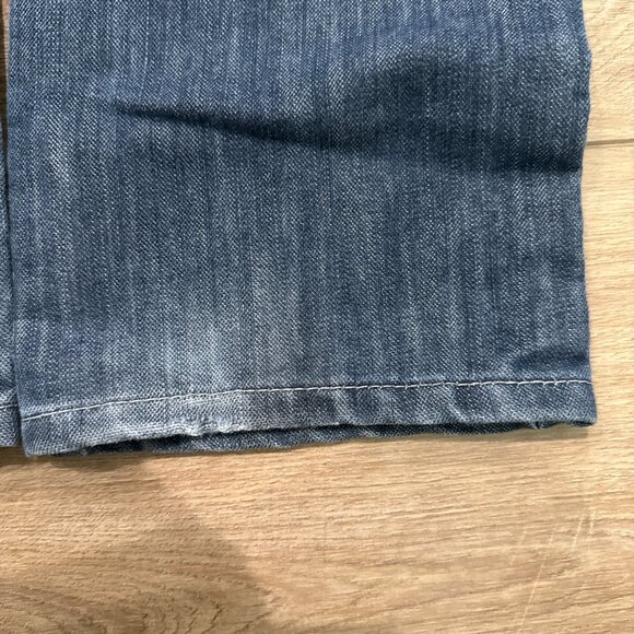 Levis 511 Slim Straight Leg Jeans Womens 16 Blue Dark Wash Mid Rise Zip 28 X 28 - Picture 4 of 14